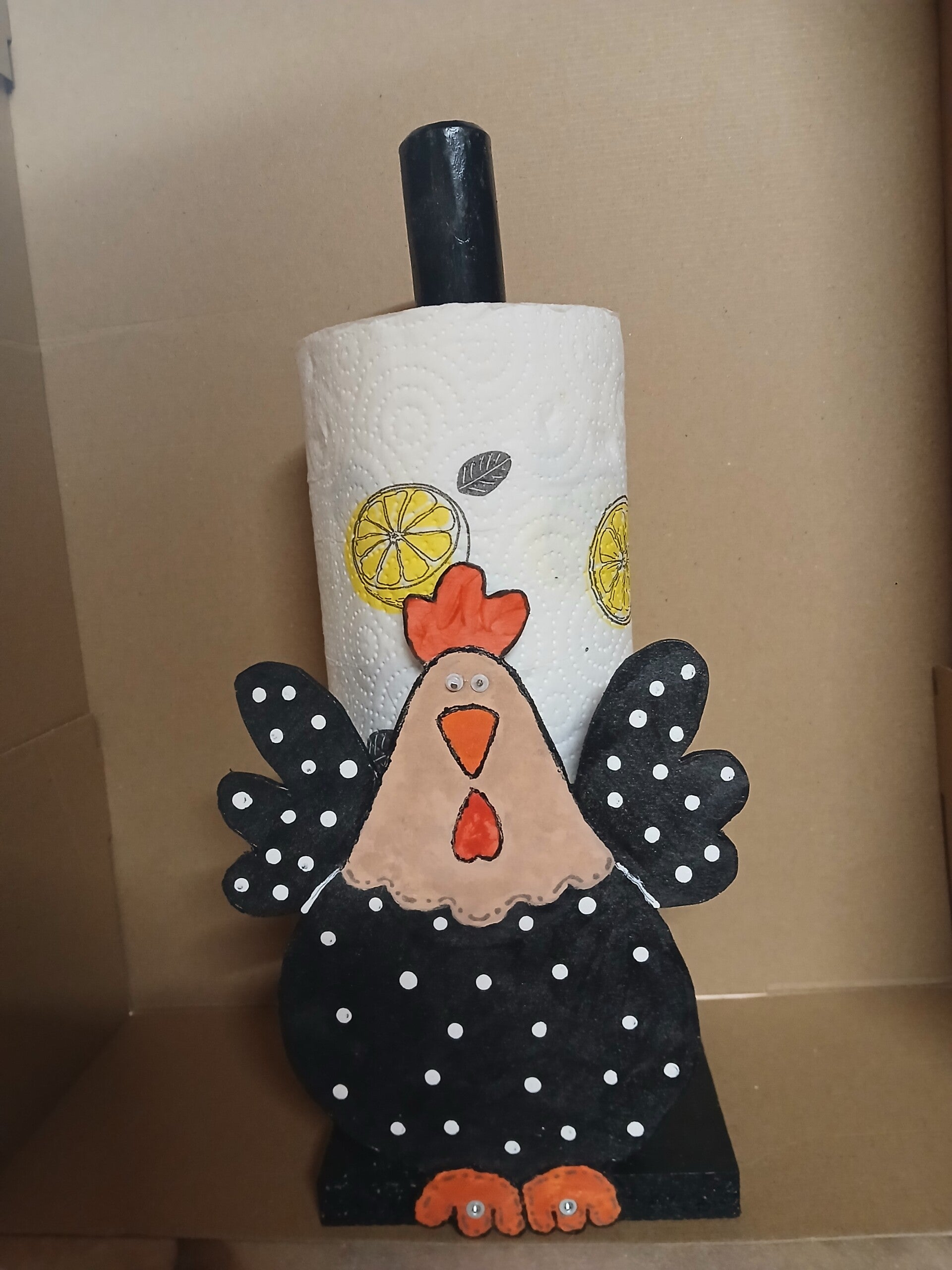 Küchenrollenhalter Gockel