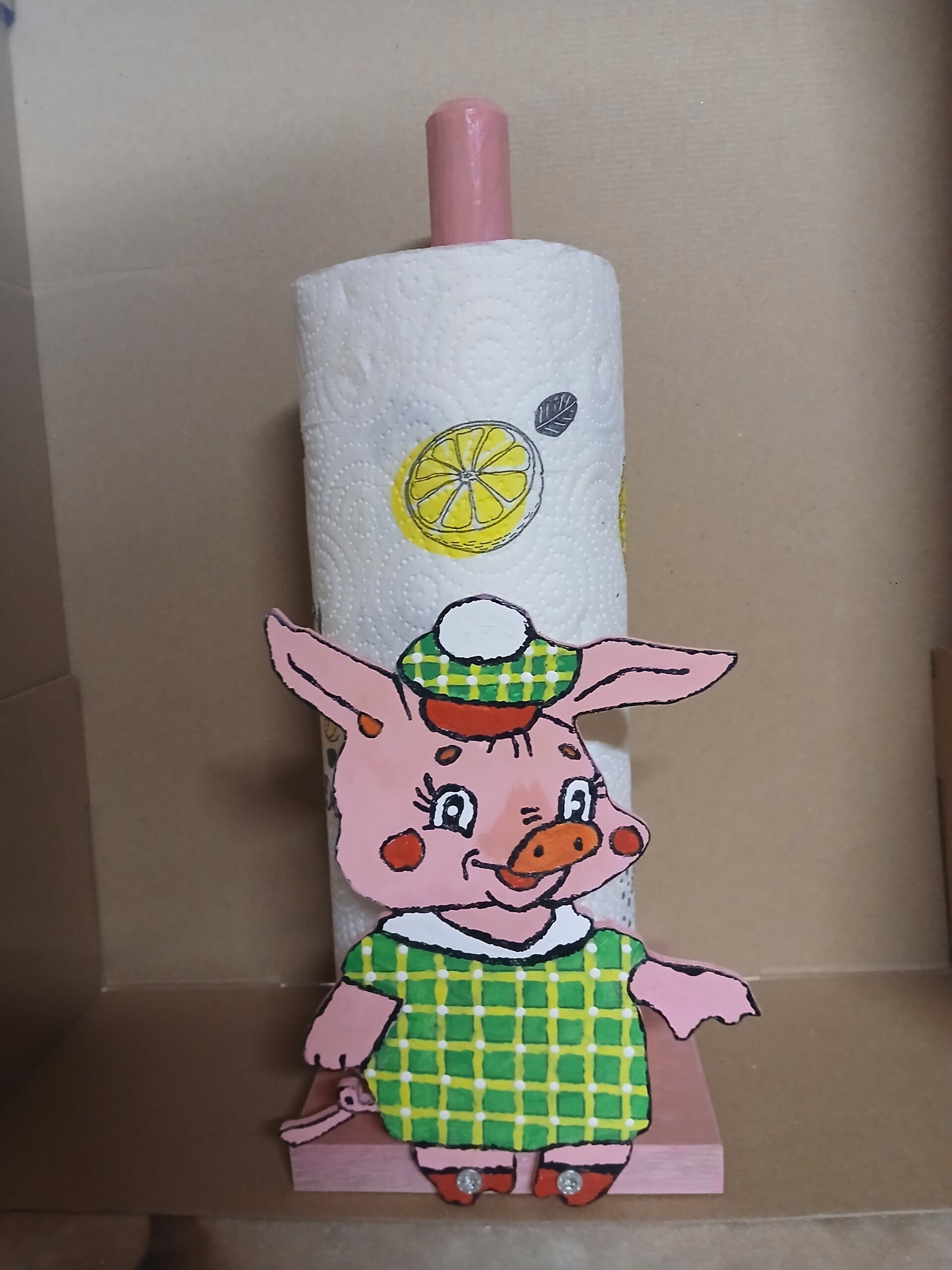 Küchenrollenhalter Ferkel
