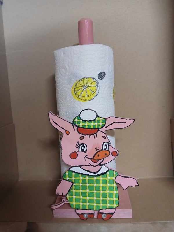 Küchenrollenhalter Ferkel