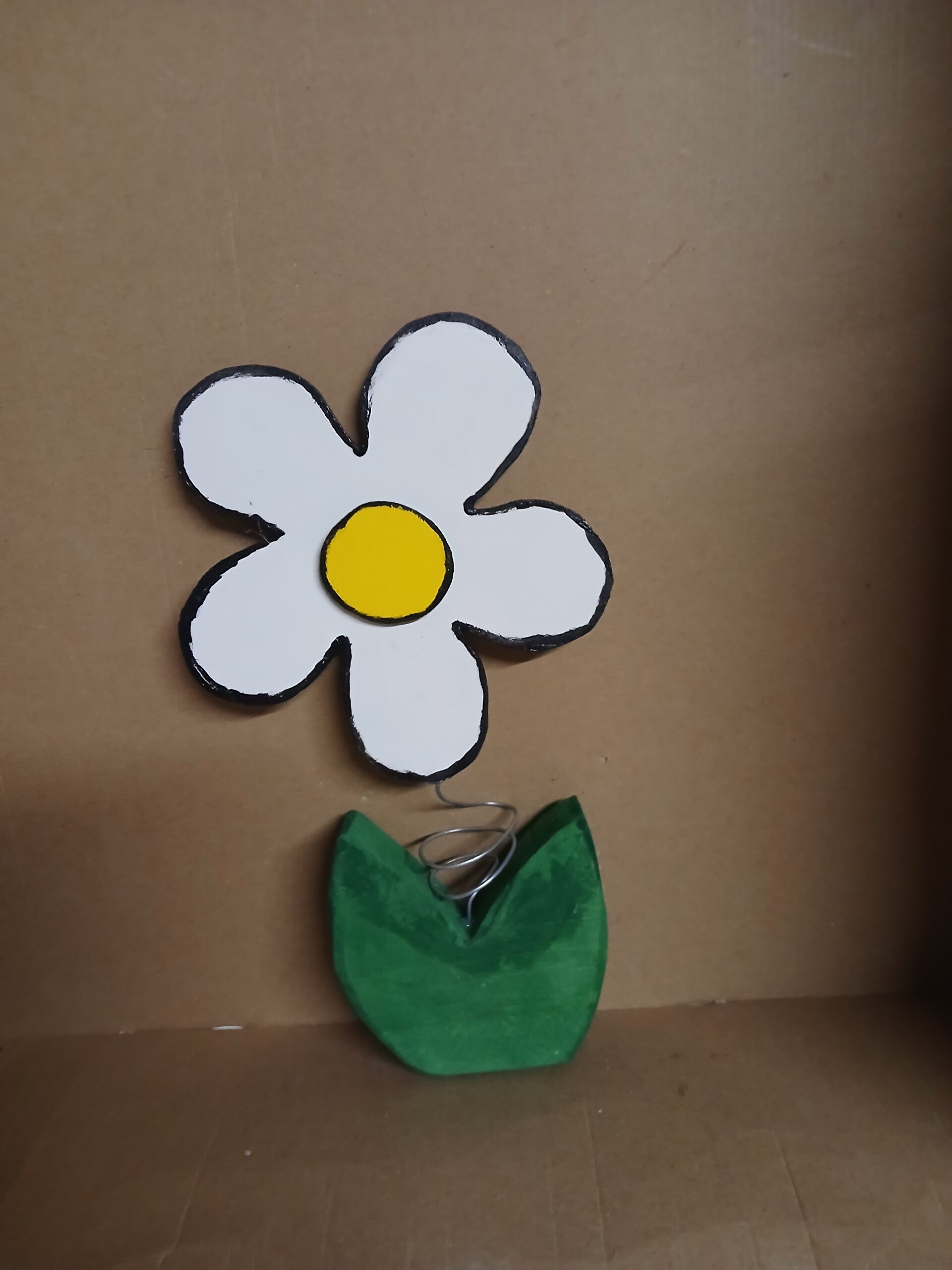 Frühlingsdeko Blume grün