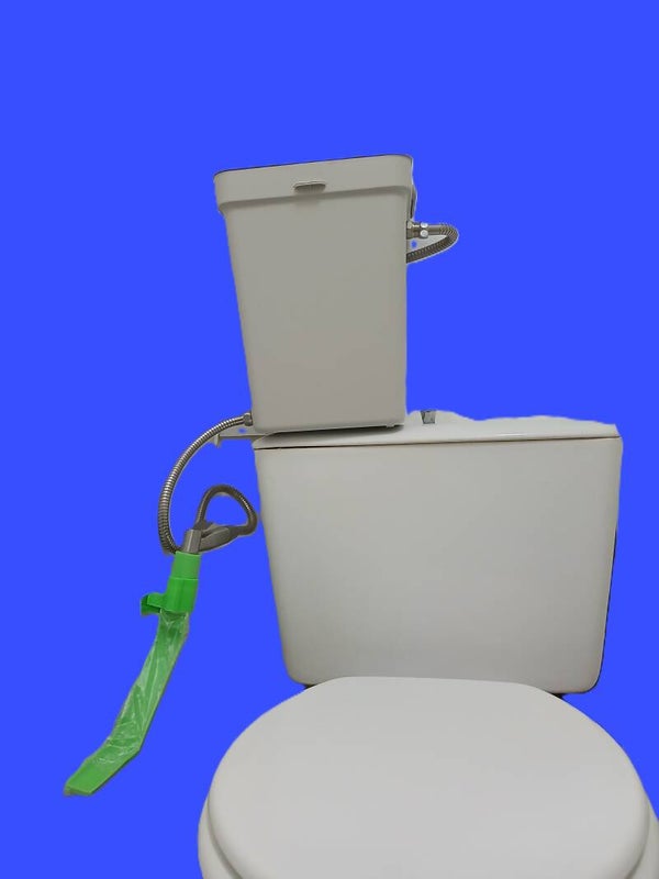 a Dispositif HIRE pour toilette intime avec réservoir d'eau