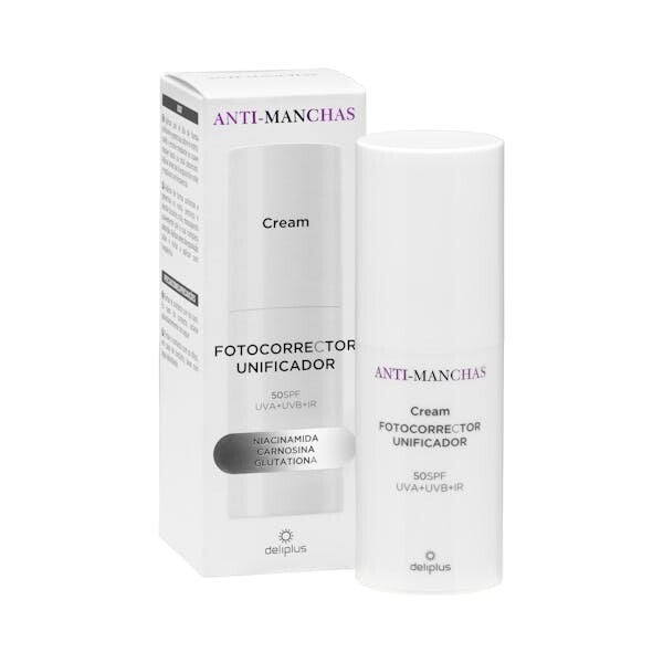 Dagcreme "fotocorrector unificador SPF50" Deliplus