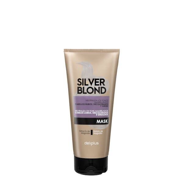 Silver Blond Masker voor blond, gebleekt en grijs haar. Deliplus 200ml
