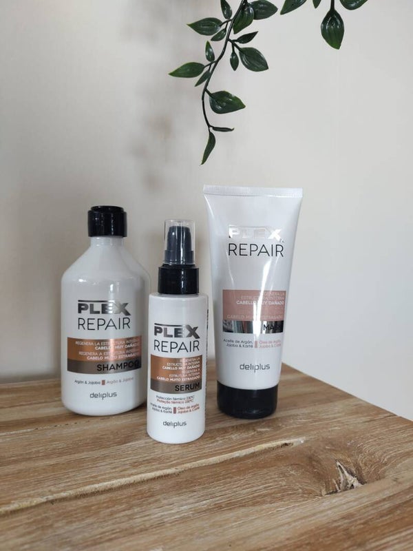 Deliplus Plex Repair Haarverzorgingsset – Shampoo, Serum & Masker
