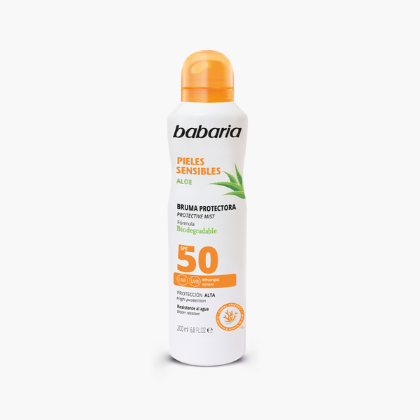 Beschermende mist voor de gevoelige huid SPF 50 Babaria 200 ml