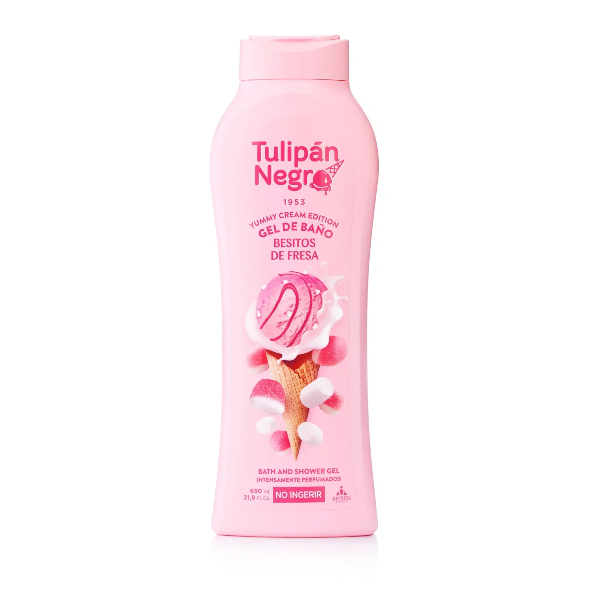 Douchegel "Besitos de fresa" Tulipan negro 650 ml