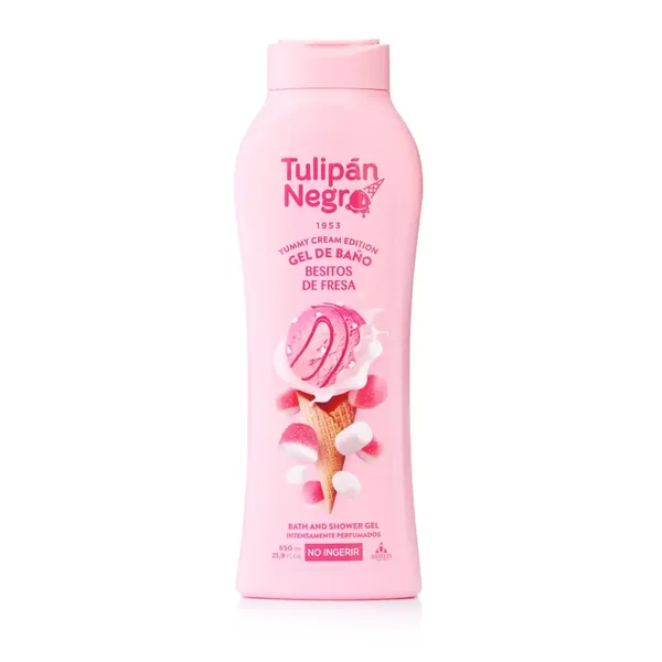 Douchegel "Besitos de fresa" Tulipan negro 650 ml