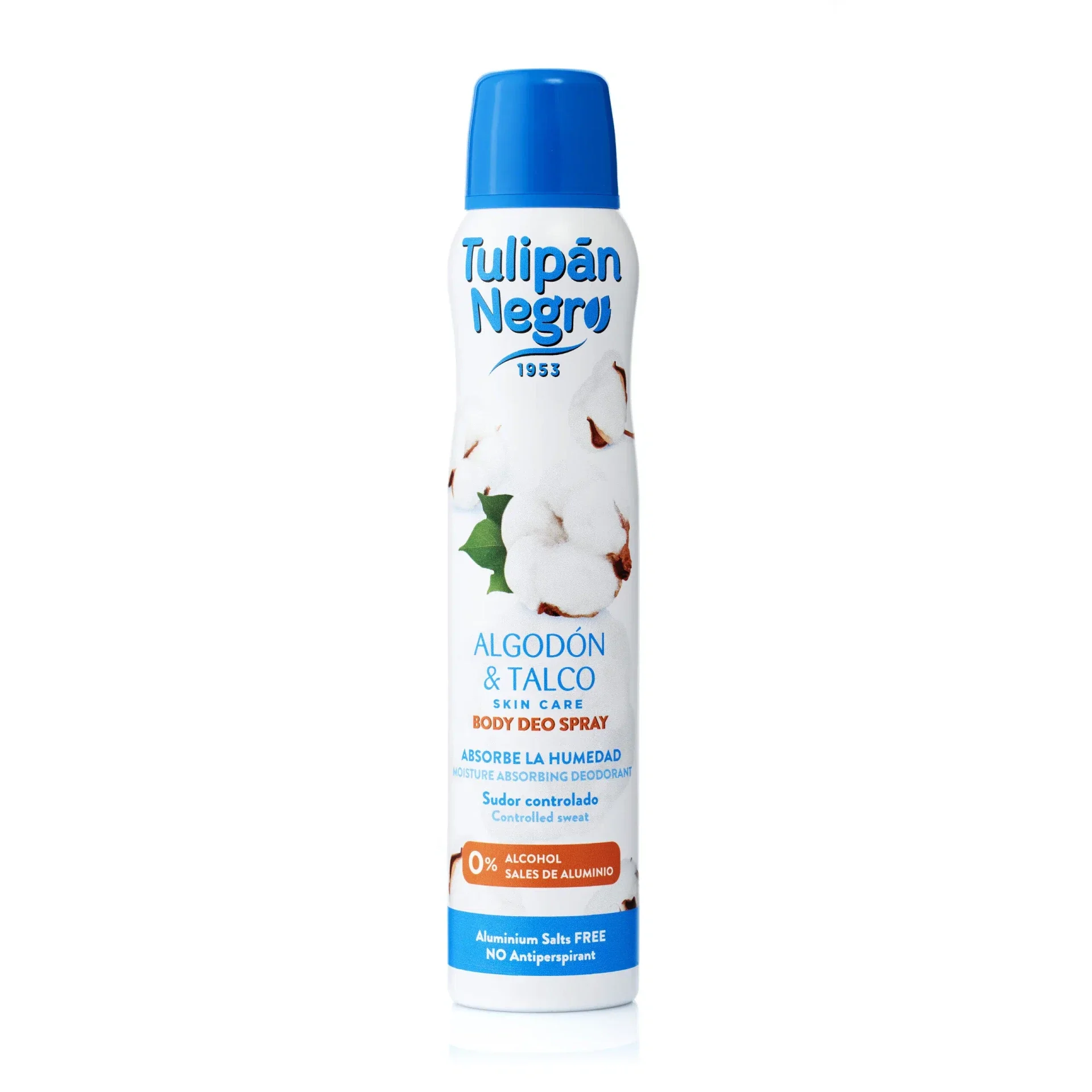 Deoderant spray "algodón & talco" Tulipan negro 200 ml
