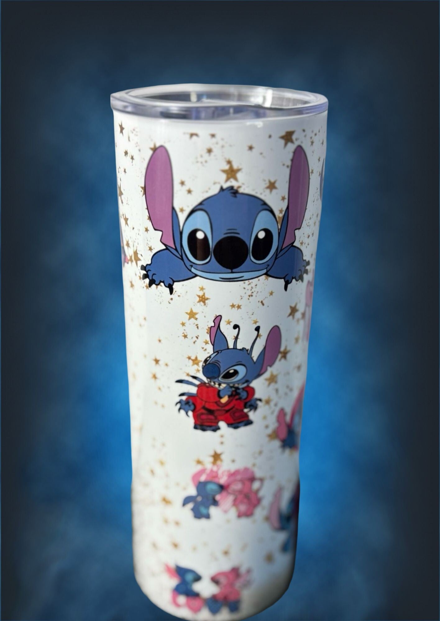 Red Bull met stitch Tumbler 20oz