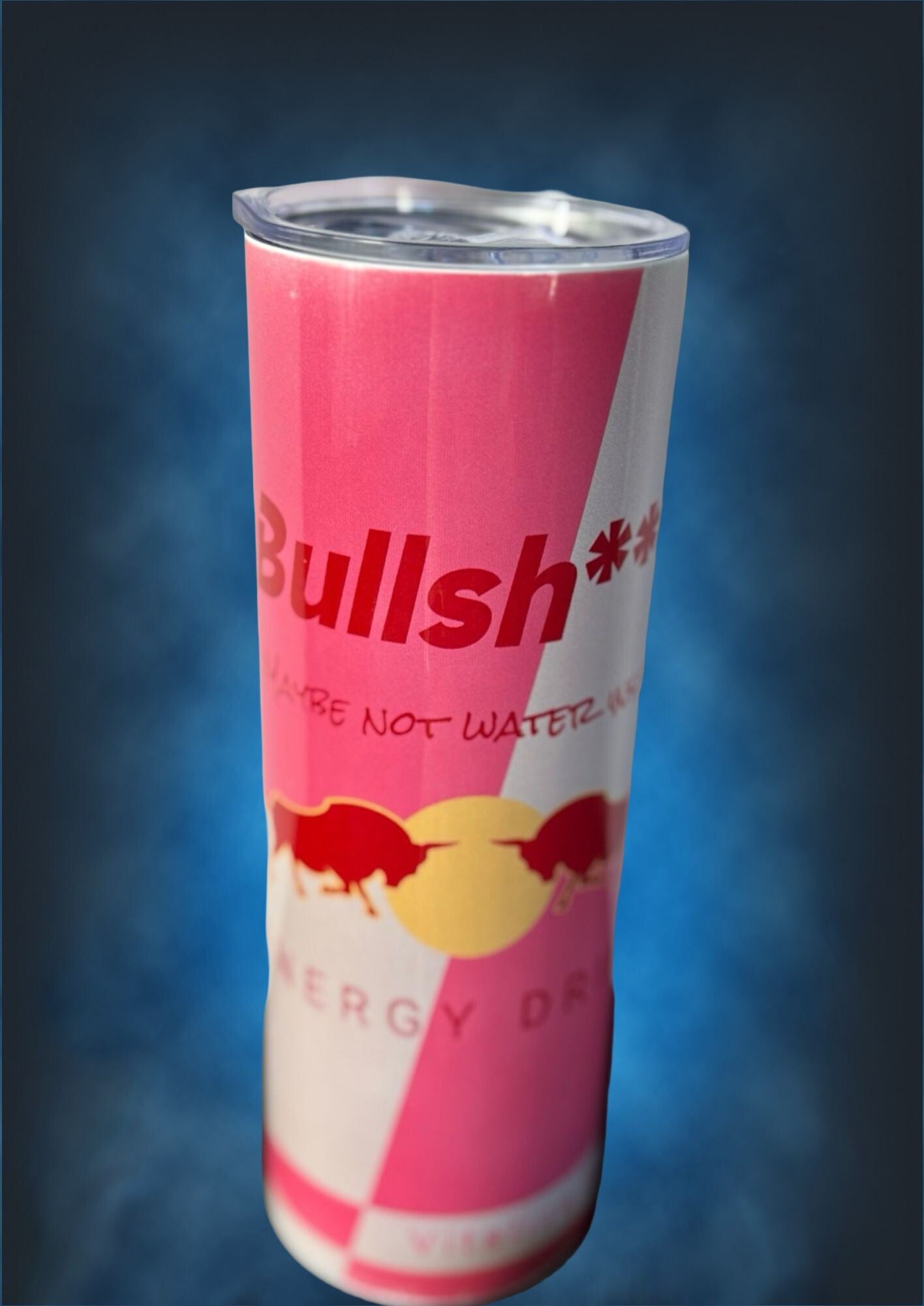 Red Bull donker roze tumbler 20oz