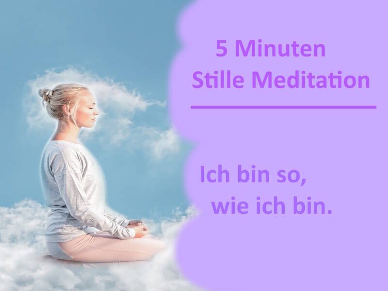 Sich so annehmen, wie man ist. Ich muss nicht perfekt sein.