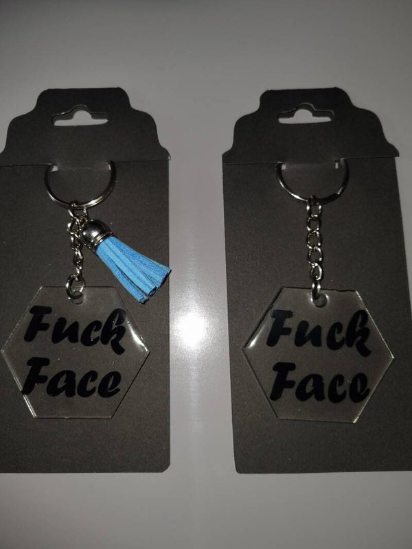 F*ck Face Keyring