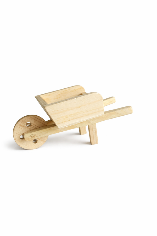 Houten kruiwagen