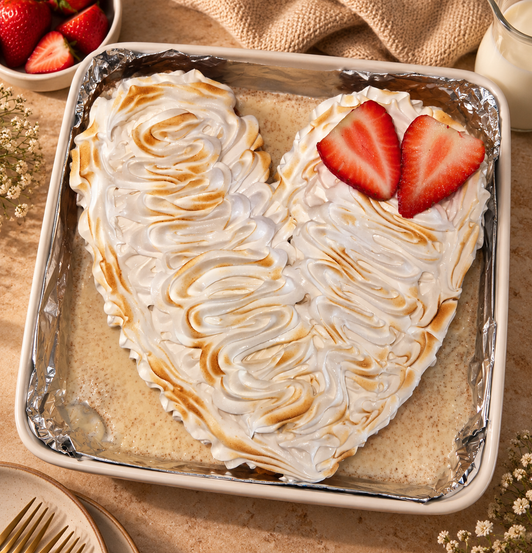 Heart-Shaped Tres Leches Cake