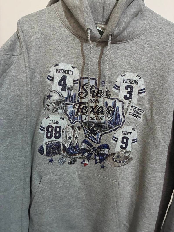 SHE’S  FROM TEXAS HOODIES -GLITTER