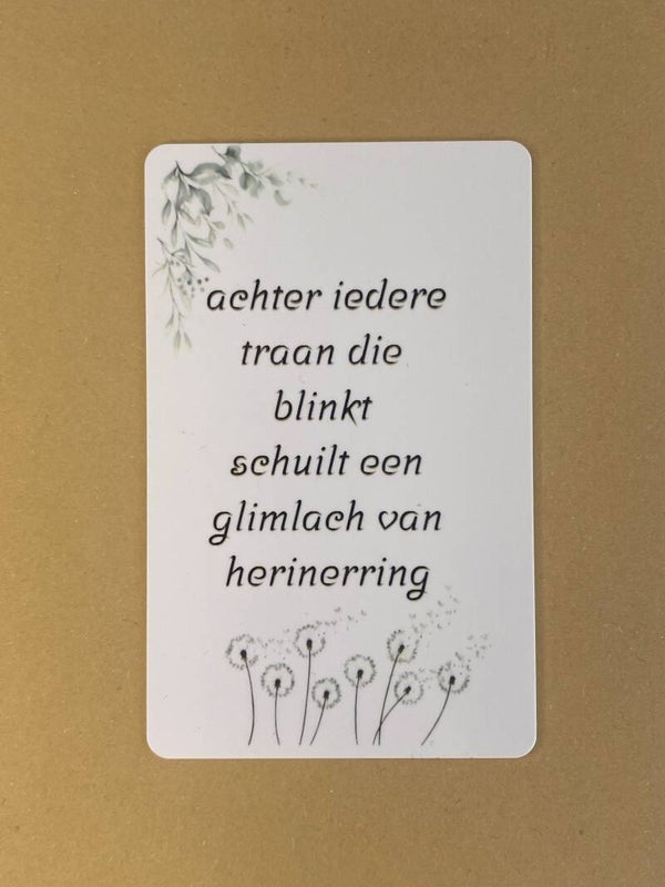 Mini wenskaartje