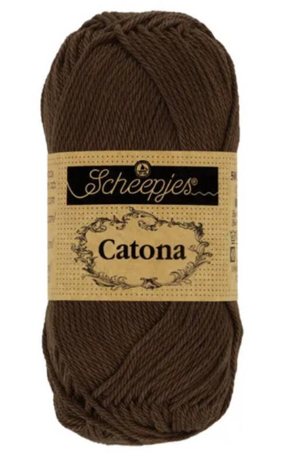 Scheepjes Catona 50g 162 Black Coffee