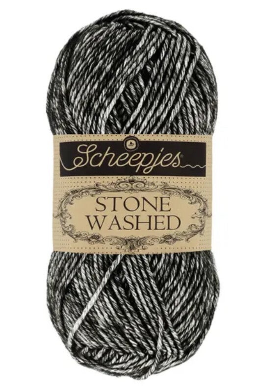 Scheepjes Stone Washed 50g 803 Black Onyx