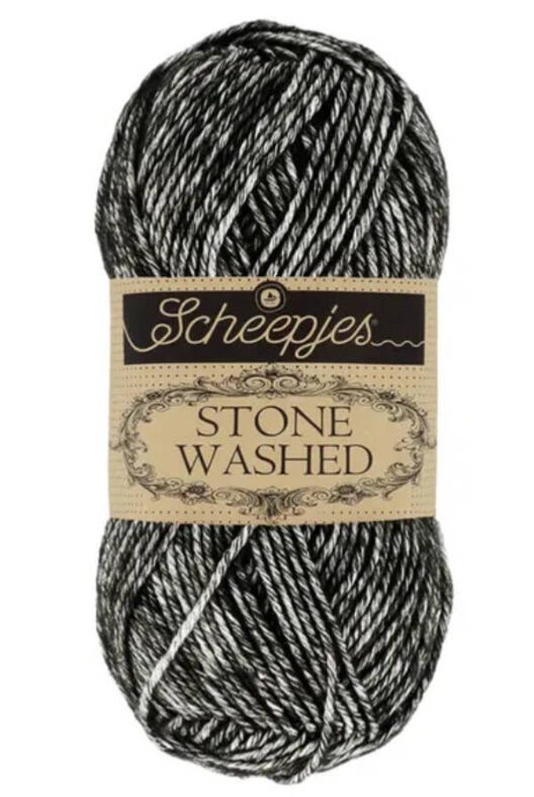 Scheepjes Stone Washed 50g 803 Black Onyx