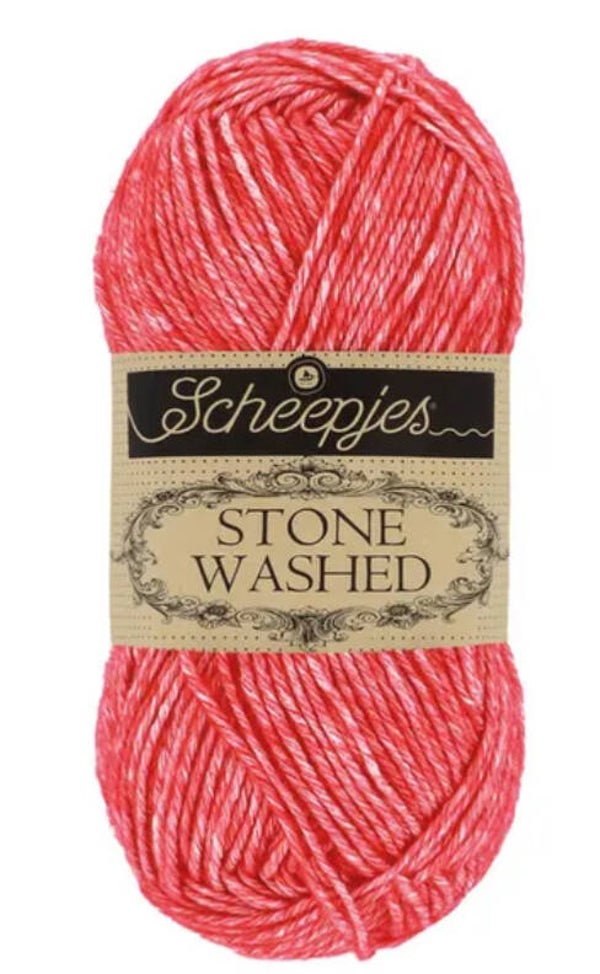 Scheepjes Stone Washed 50g 823 Carnelian