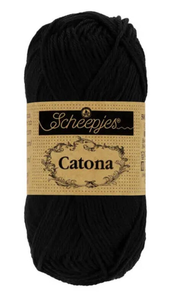 Scheepjes catona 10g 110 Jet Blac