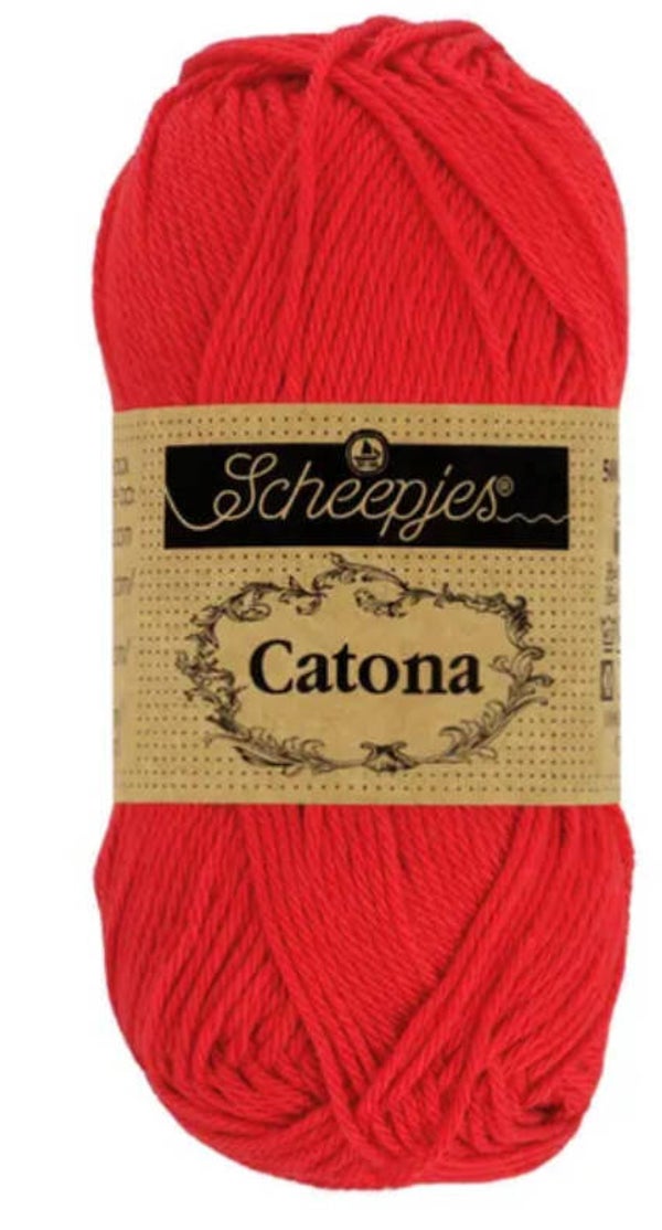 Scheepjes Catona 50g 115 Hot Red