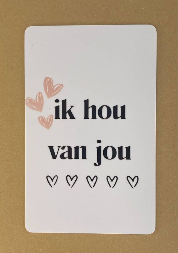 Mini wenskaartje