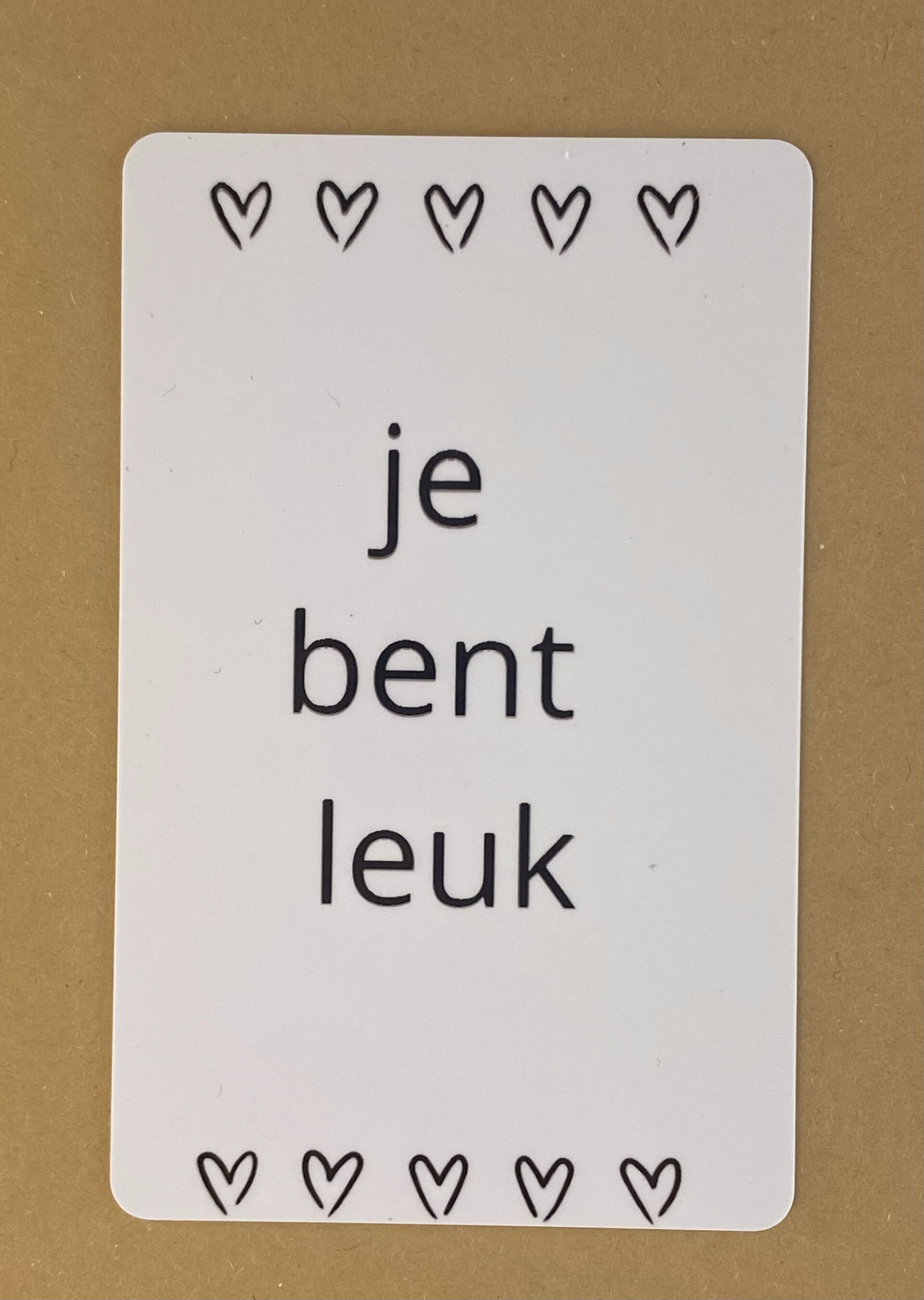 Mini wenskaartje