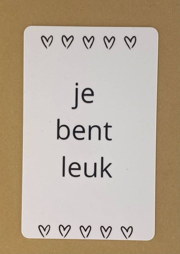 Mini wenskaartje
