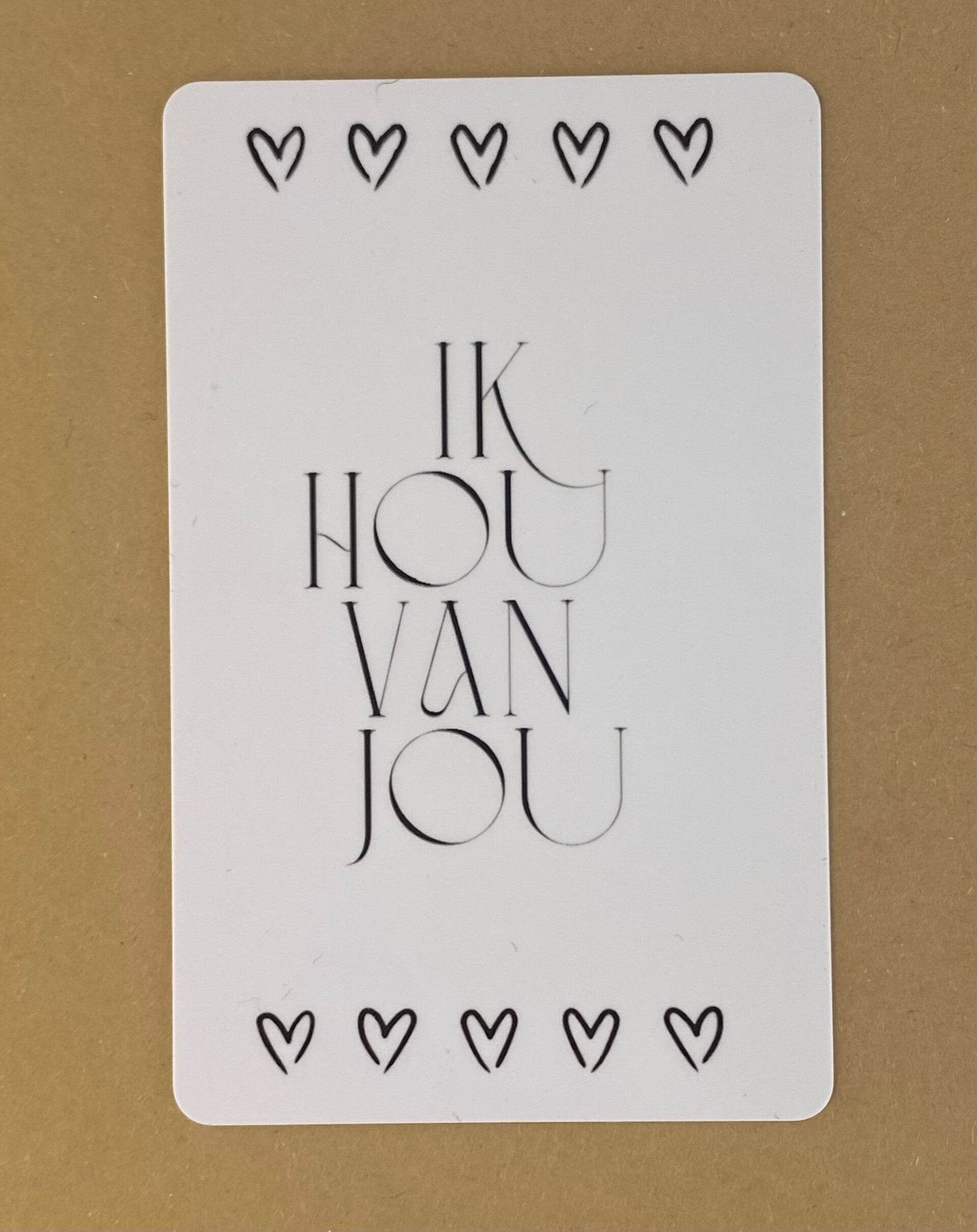 Mini wenskaartje