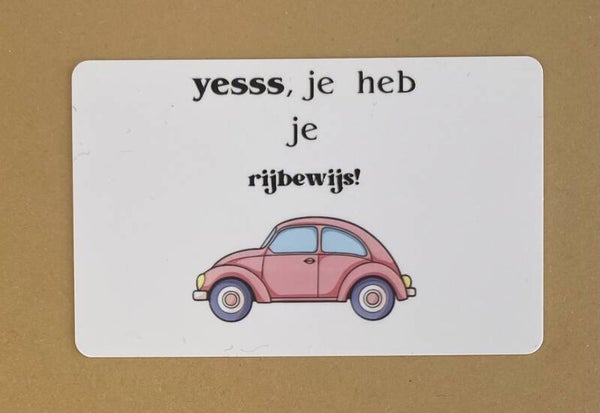 Mini wenskaartje