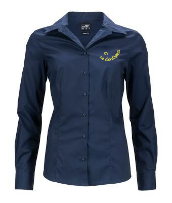 CVE Hemd vrouwen JN641 geborduurd met borstlogo en ruglogo