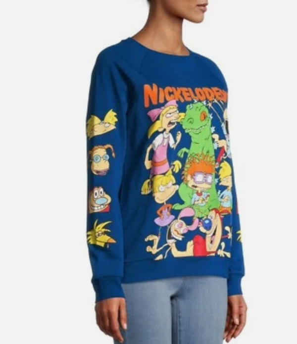 Nickelodeon 90s Style Cartoons Women Juniors Large Original Price $29