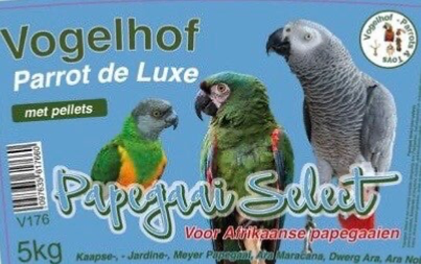 V176 PAPEGAAI SELECT met/avec/with pellets - 5 kg - 2