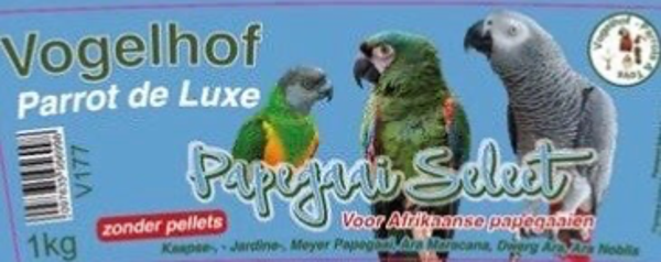 V177 PAPEGAAI SELECT zonder/sans/without pellets - 1 kg - 2