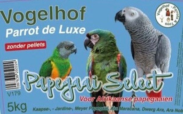 V179  PAPEGAAI SELECT zonder/sans/without pellets - 5 kg - 2