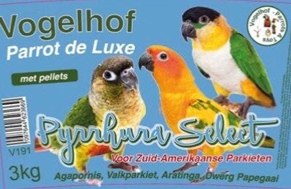 V191  PYRRHURA SELECT met/avec/with pellets - 3 kg - 2