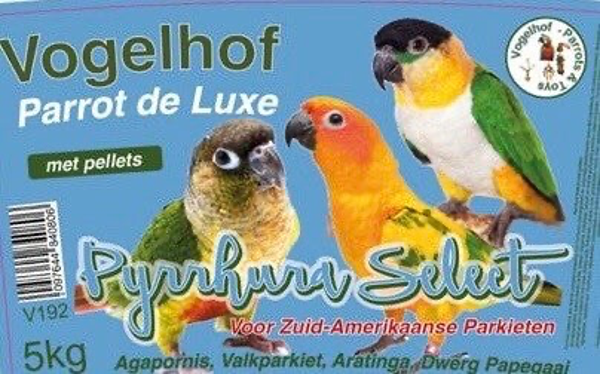V192  PYRRHURA SELECT met/avec/with pellets - 5 kg - 2