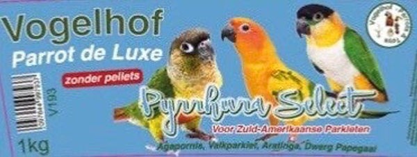 V193  PYRRHURA SELECT zonder/sans/without pellets - 1 kg - 2
