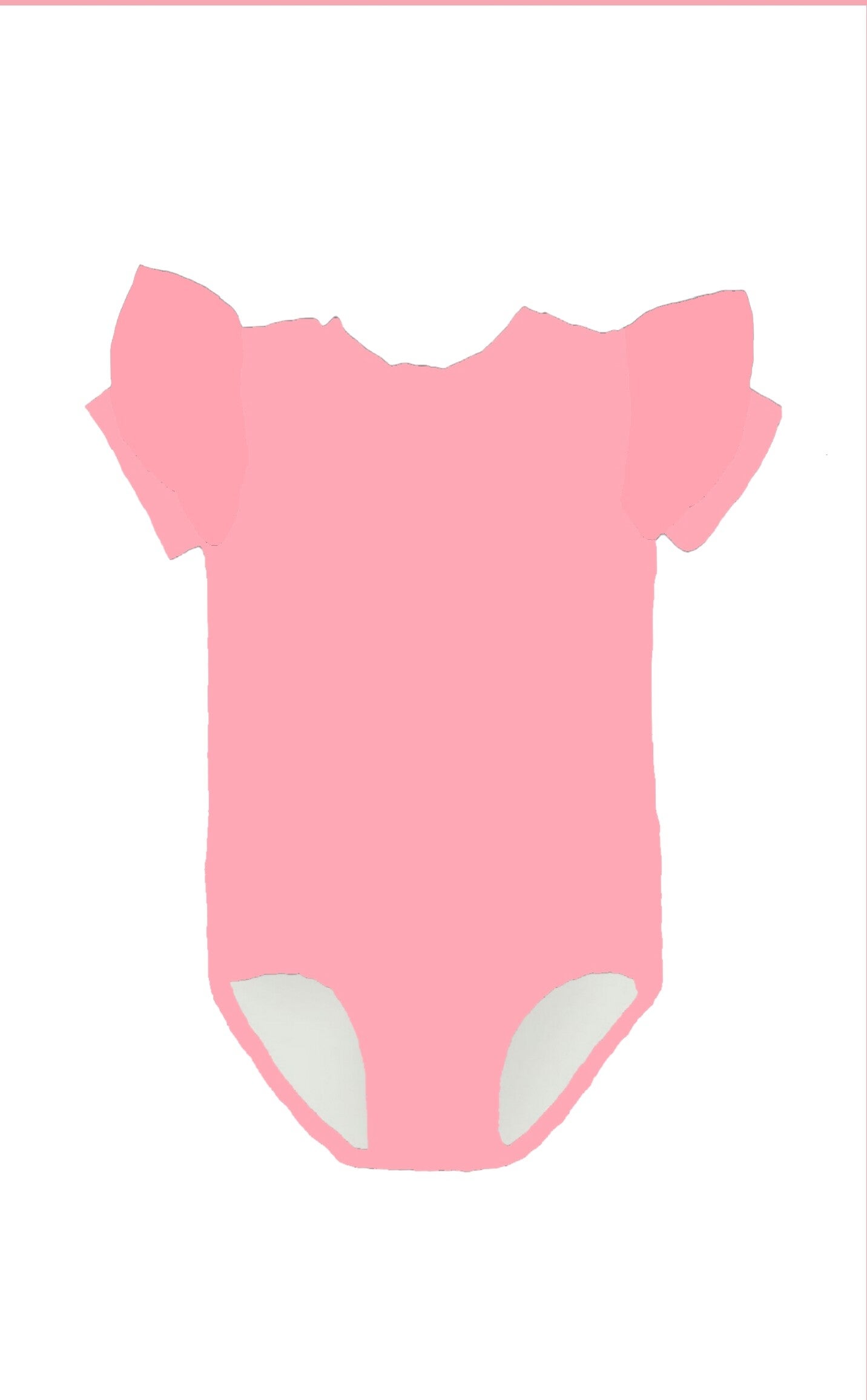 Bodystocking ruffle Roze korte mouw