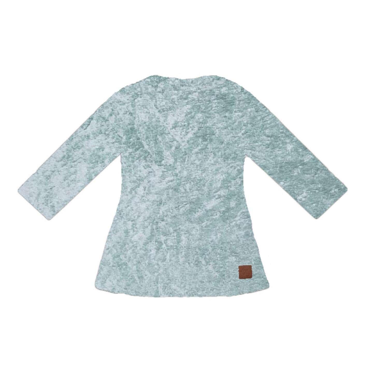 A-line jurk velours mint