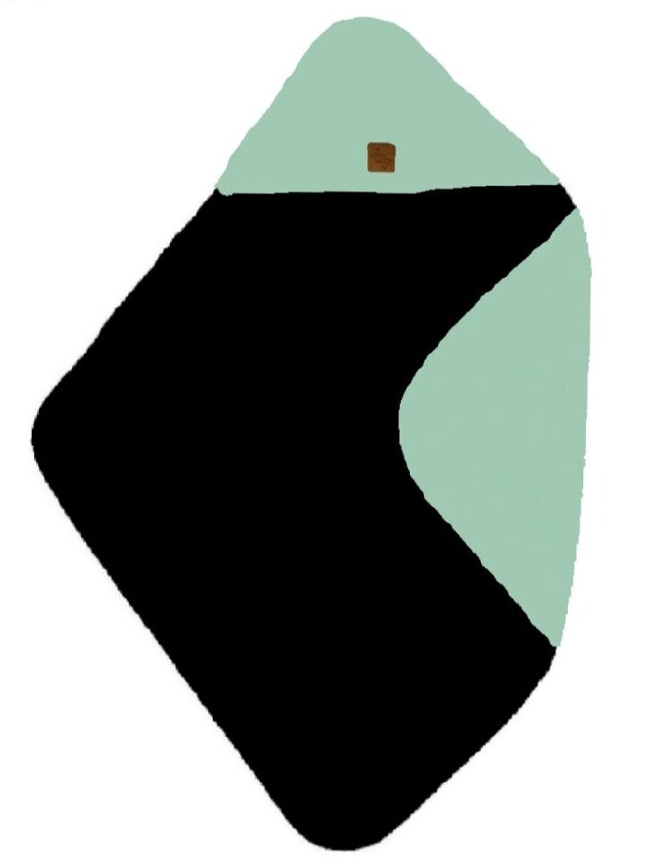 Omslagdoek mint groen