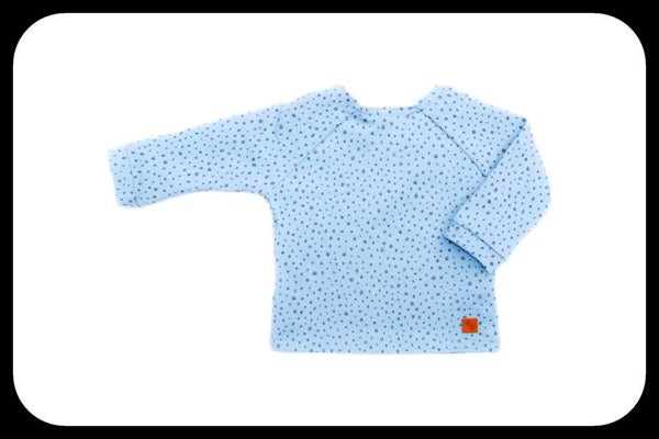 Shirt Lange mouw Dot Glitter Blauw