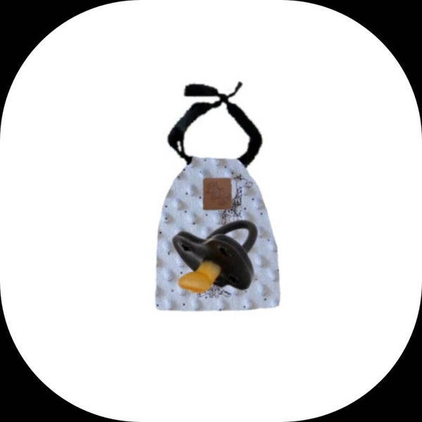 Speenzakje minky blauw giraf