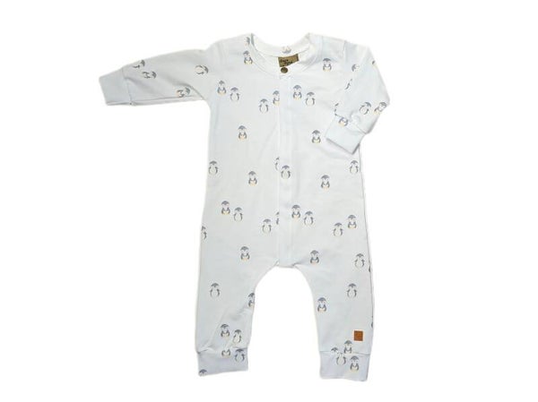 Onesie baby puinguin lange mouw