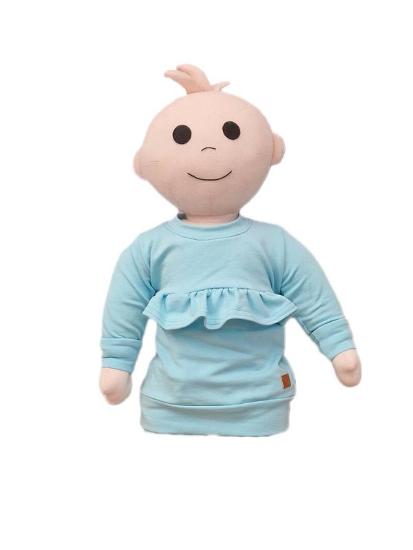 Trui roes aqua blauw