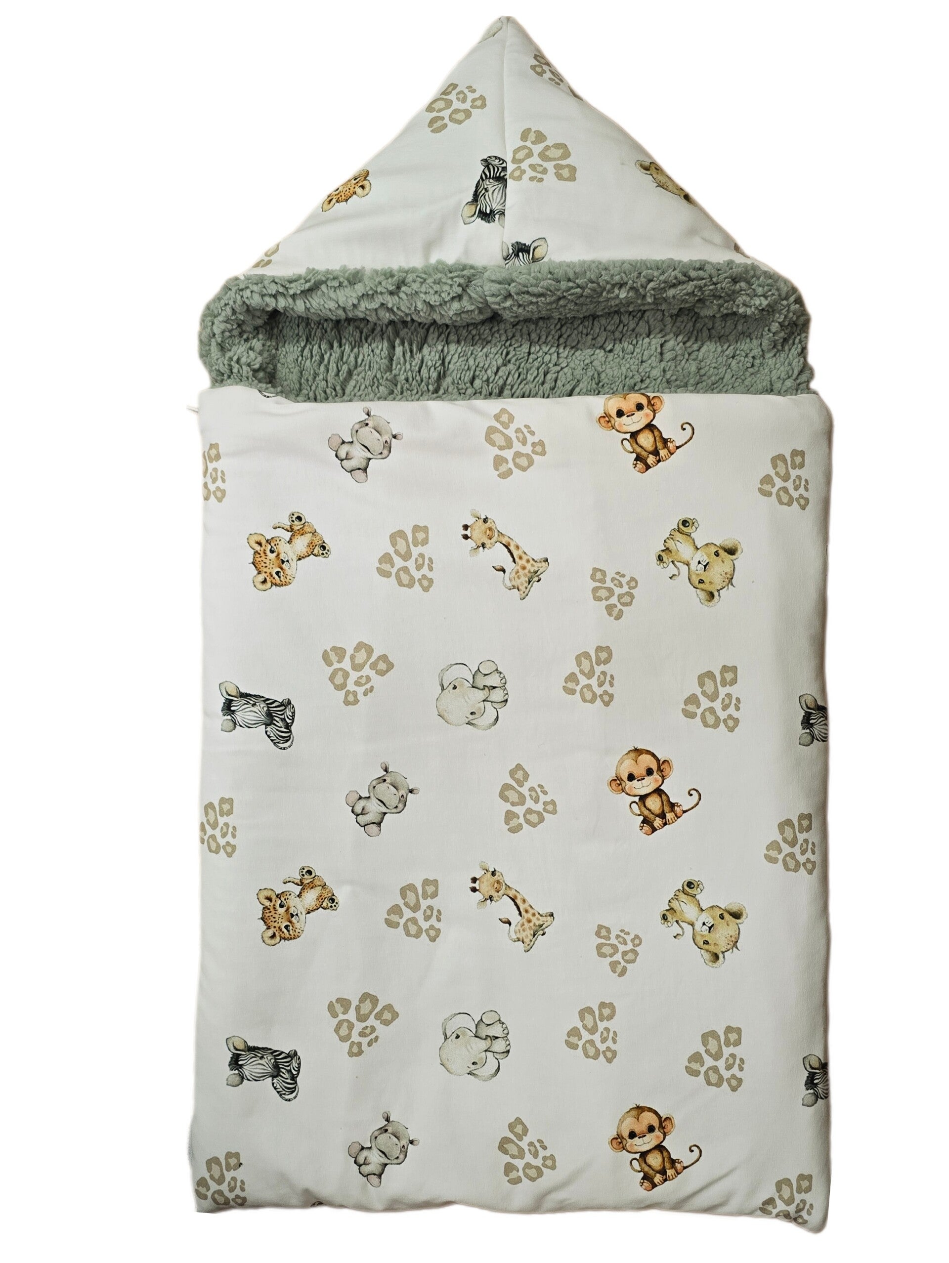 Zak geschikt voor o.a. Maxi Cosi  diertjes sand met groene teddy