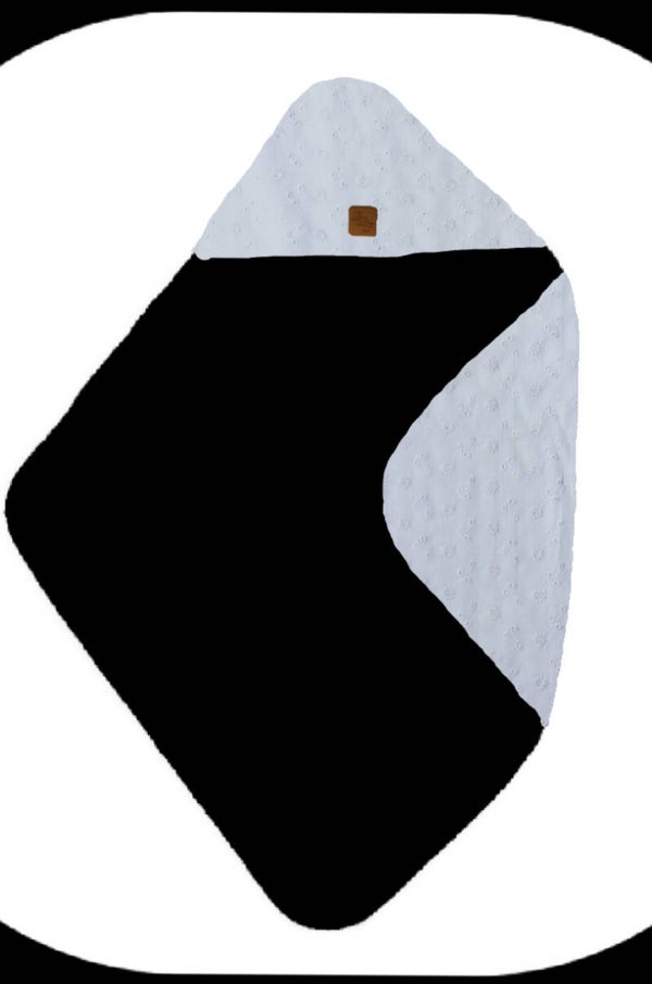 Omslagdoek broderie wit