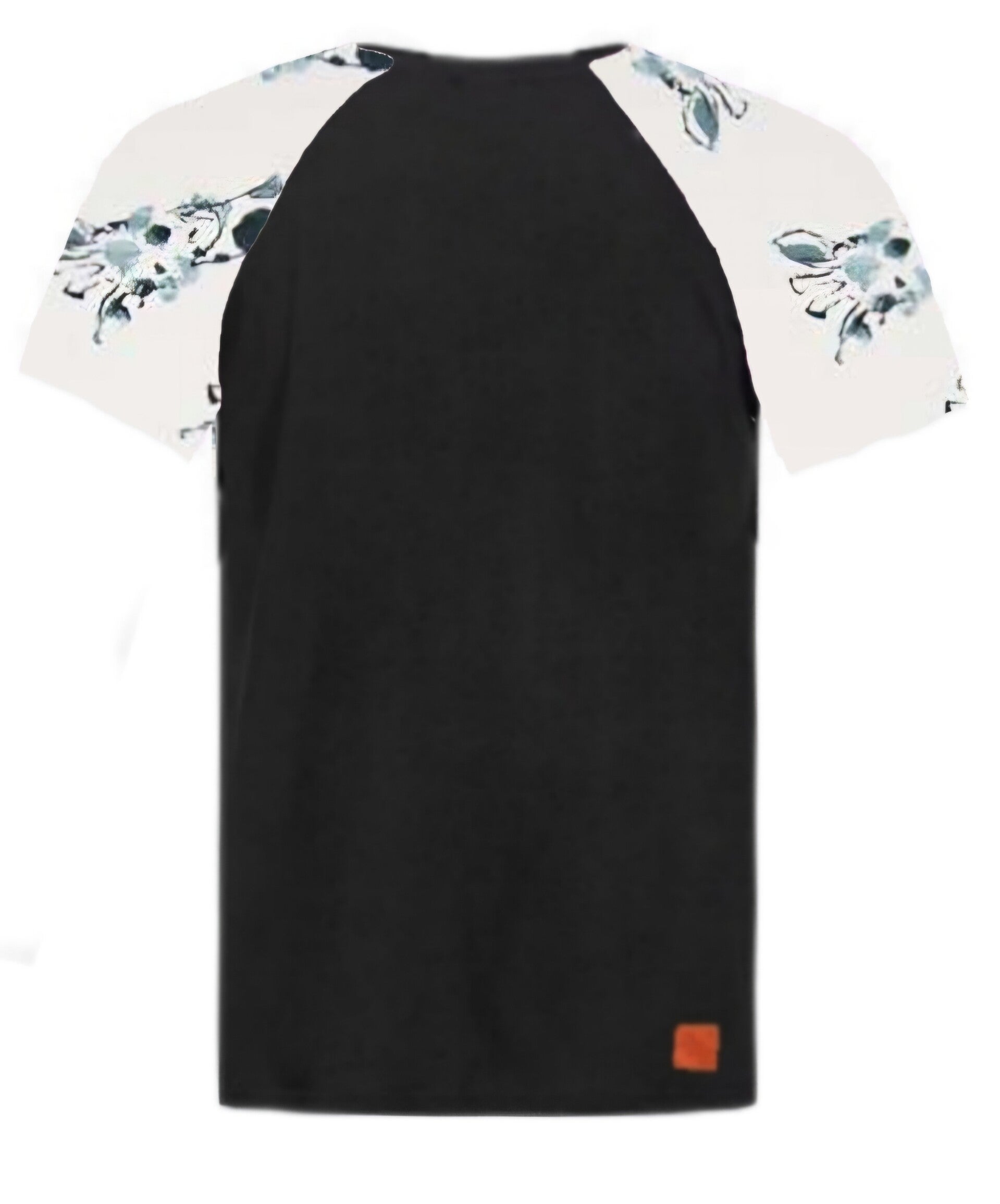 T-Shirt zwart met giraf blauw mouwen