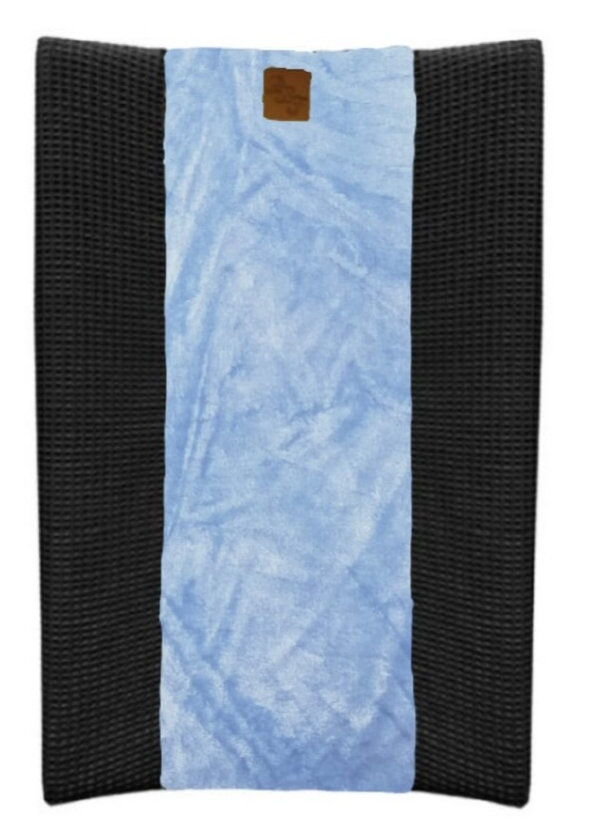 Aankleedkussenhoes velours blauw